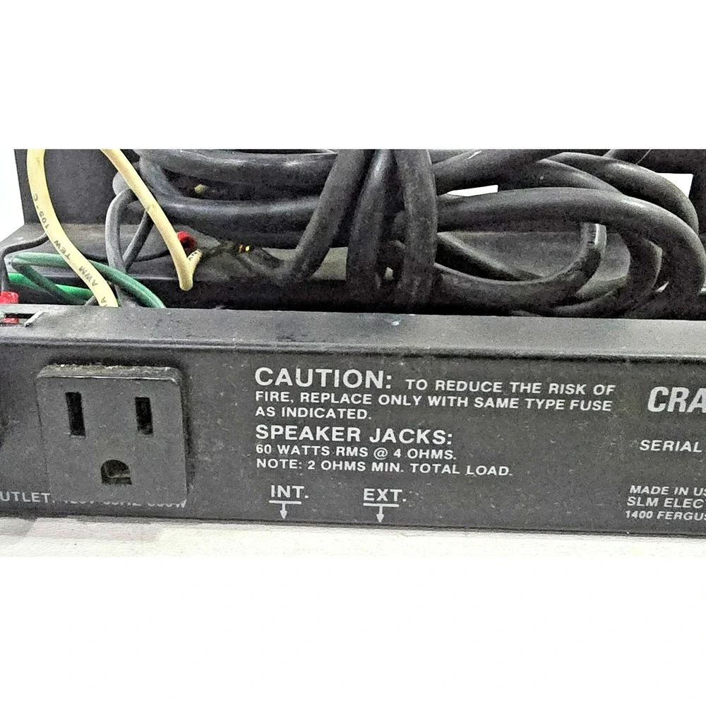 Crate CR-160 Amplifier OEM Control Panel Steel Plate Replacement Part